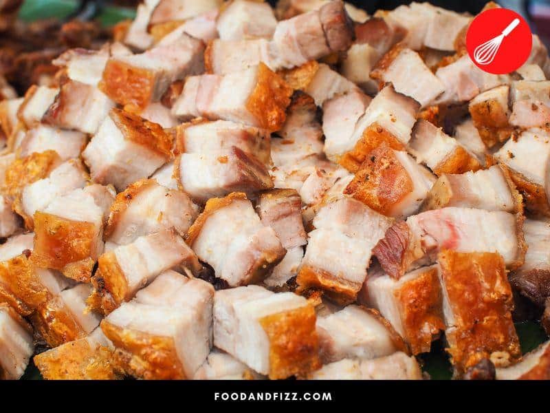 Cutting pork into smaller pieces and then frying or roasting can help cook undercooked pork.
