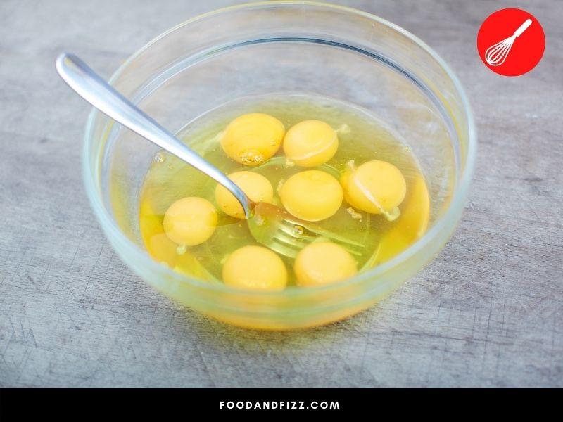 Eggs can double as the liquid substitute and binding agent in frying batters.