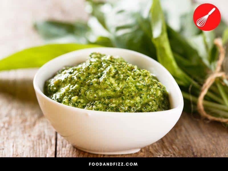 Green garlic can be turned into a paste and added to recipes or made into pesto.