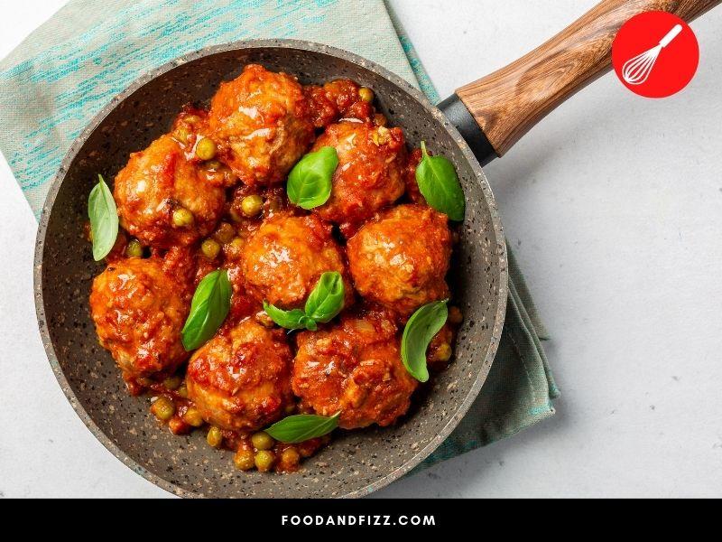 Ground turkey can be made into meatballs.