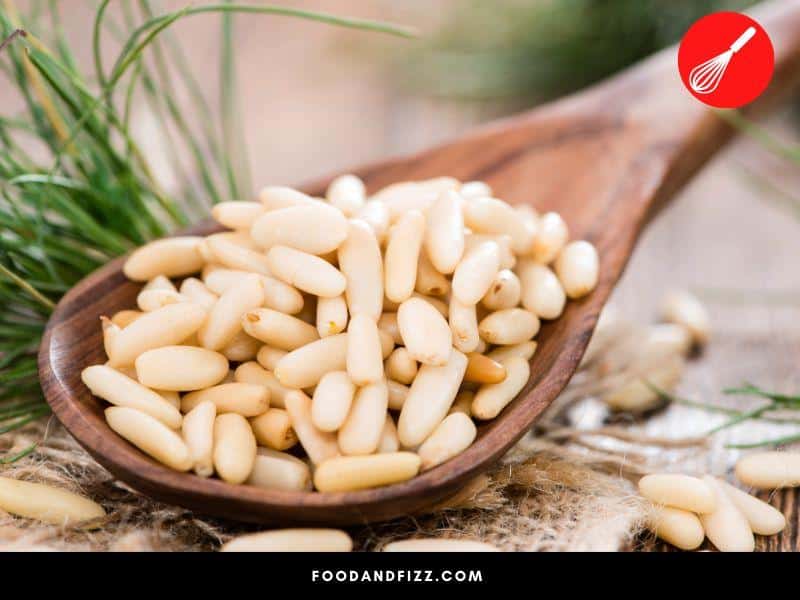 Pine nuts are expensive because it takes a lot of time and effort to obtain them.