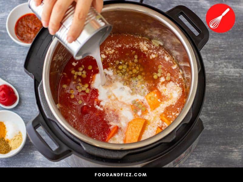 Pressure cookers make cooking food easier but when turned off they are not designed for safely storing food overnight at room temperature.