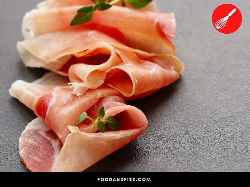 Prosciutto can be eaten raw and can be part of a quick meal.