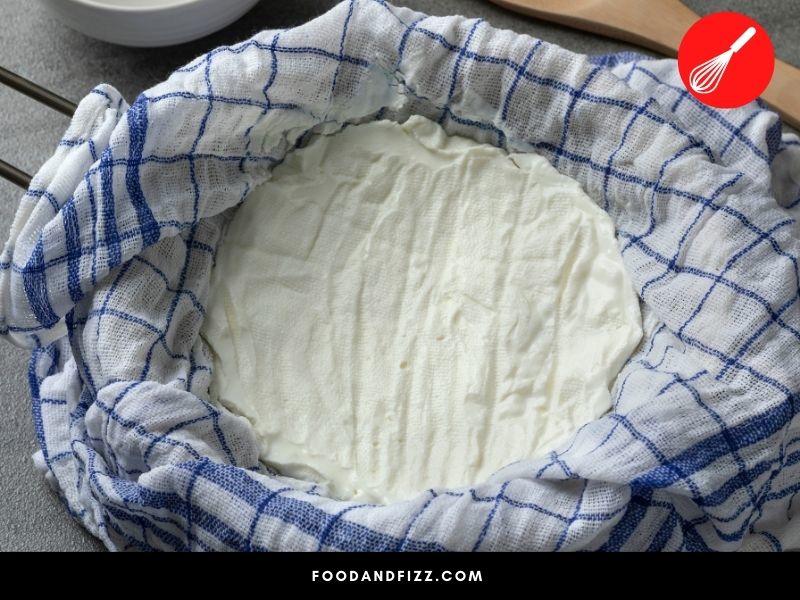 Straining your yogurt gets rid of the excess water and whey.