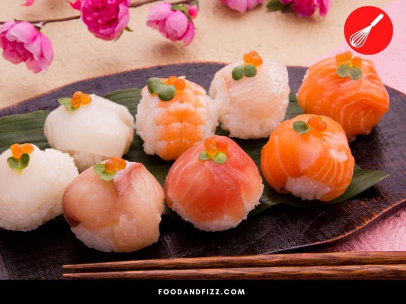 Temari sushi is named after the colorful temari balls that used to be popular with kids in Japan.