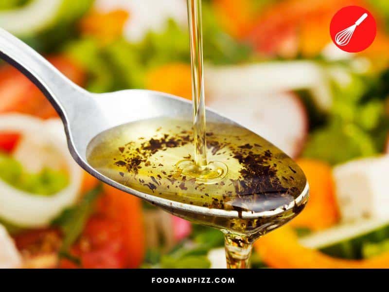 Traditional French dressing is typically a vinaigrette, one part vinegar to three parts oil.