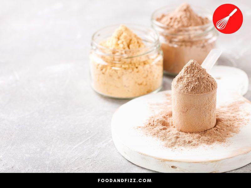 Whey protein, derived from milk, is the most common protein powder,