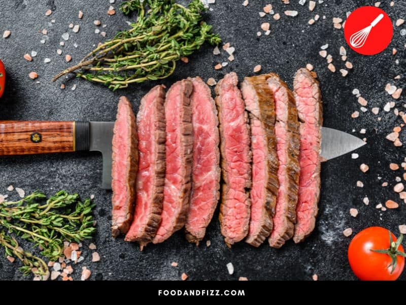 At temperatures of 140 °F and below, myoglobin is unaffected by heat, which is why rare steak retains its reddish color.