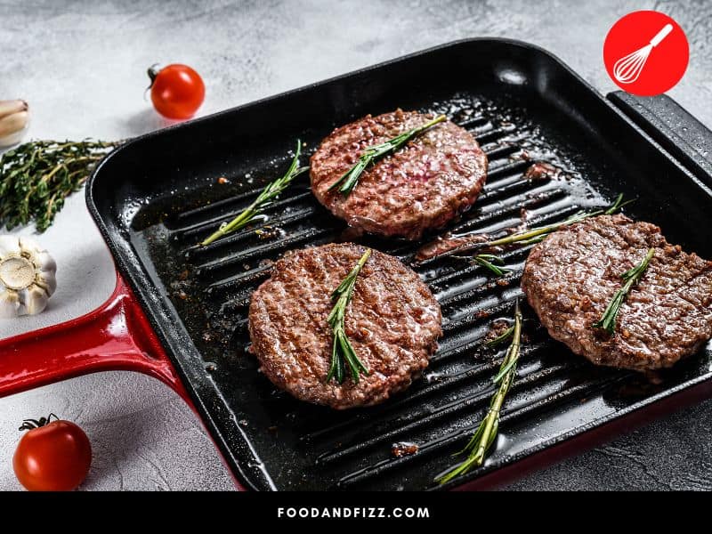 Beef has a high fat content, which is the reason why burgers can be so juicy and flavorful.