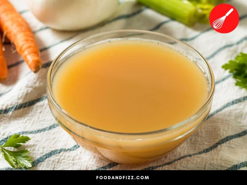 Chicken stock can be made from chicken bones.