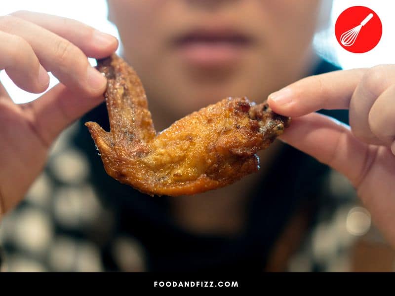 Chicken wing bones are more brittle than bones from other parts, and will be easier to eat.