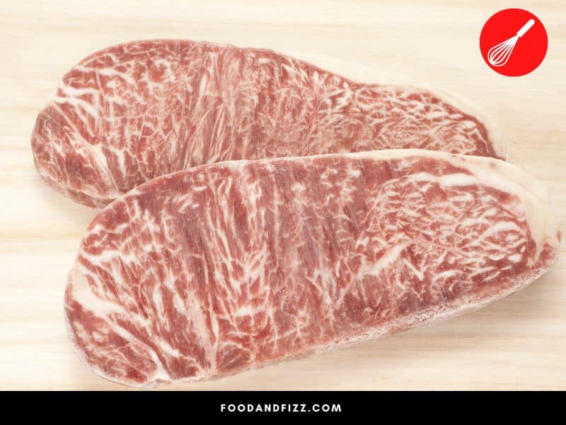 Freezing and thawing steak may cause your steak to turn paler in color.