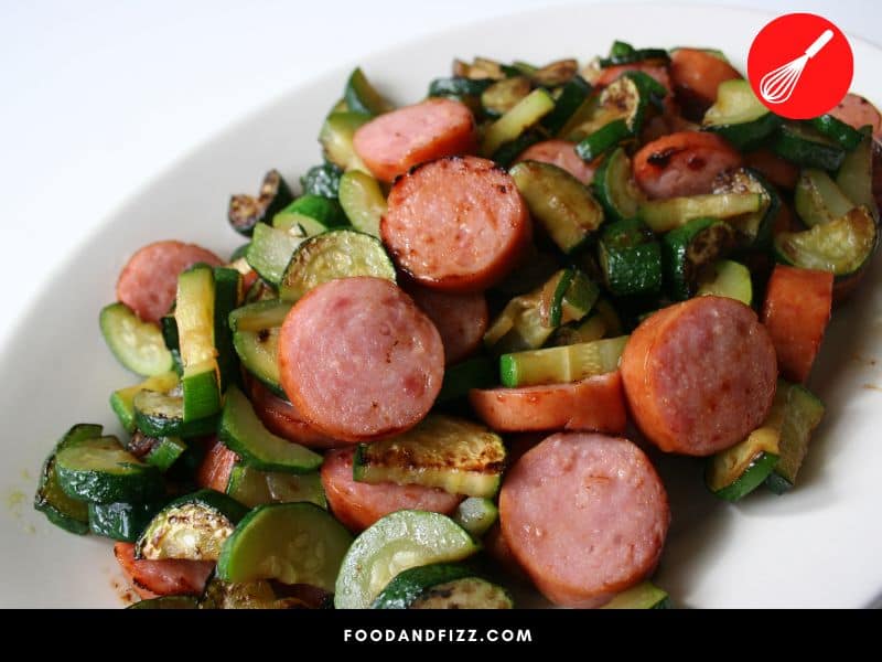 Kielbasa is low in carbs, but can be high in fat and sodium.