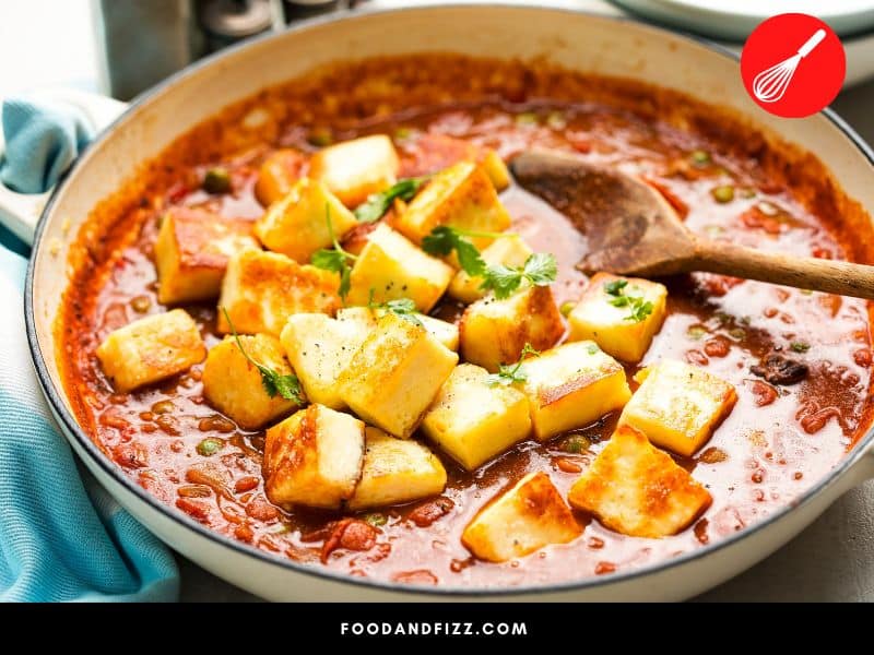 Paneer is a fresh Indian cheese that can be similar in texture to chicken.