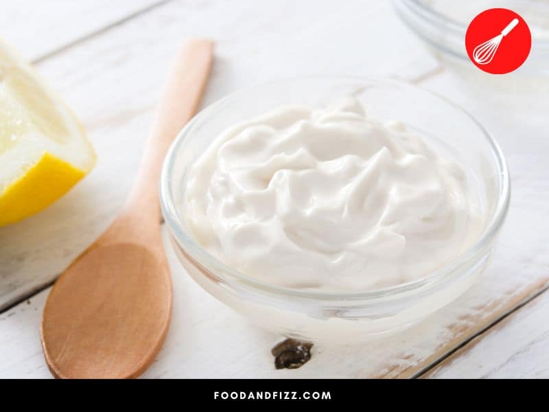 Sour cream has a sour taste due to the lactic acid.
