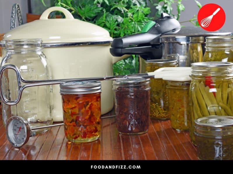 A pressure canner heats jars up to 240°F, higher than the water bath or steam canning method.