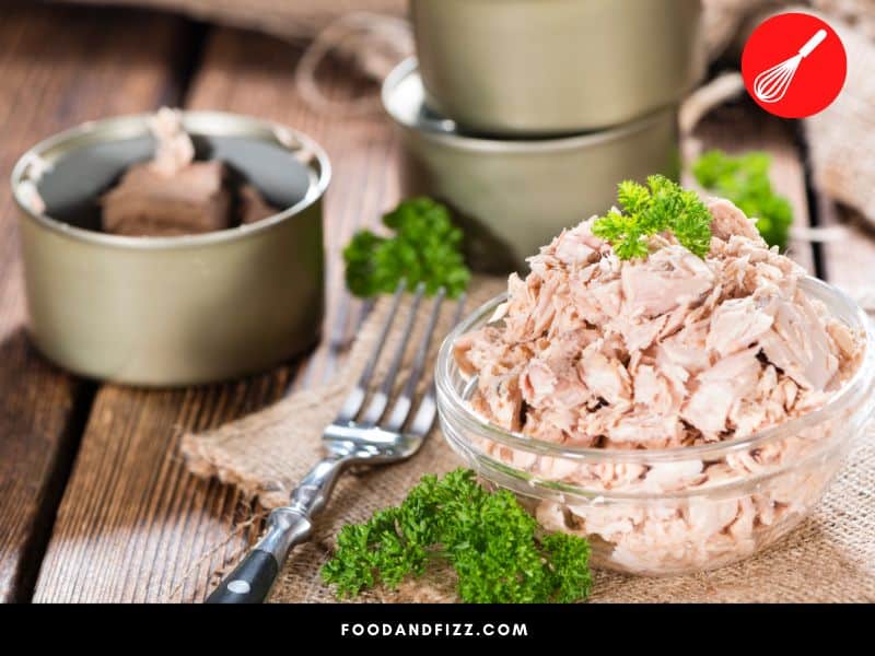 Canned tuna has 19 grams of protein per 3-ounce serving.