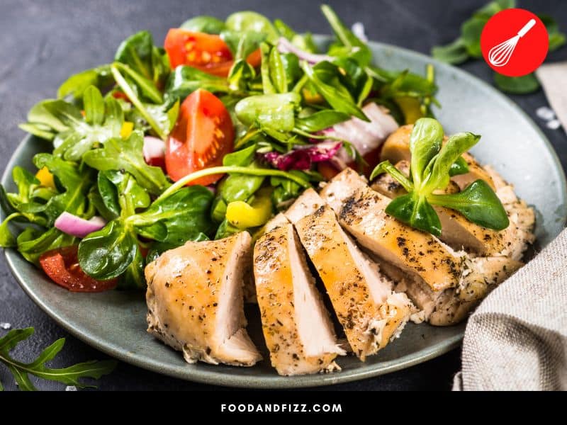 Chicken breast is the leanest part of the chicken and contains the most protein.