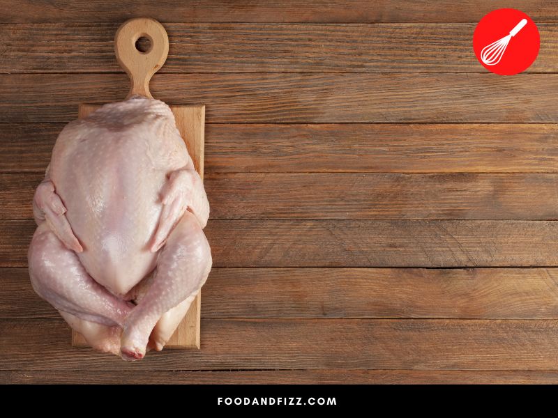 Chicken is not safe if left out for more than 2 hours at room temperature, 1 hour if the room is over 90°F.