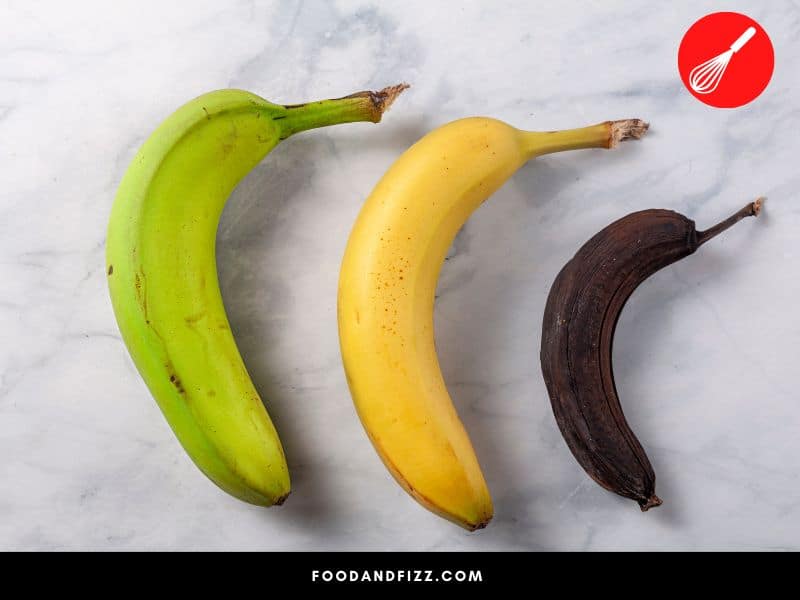 Ethylene is a plant hormone that is responsible for inducing the ripening process in bananas.