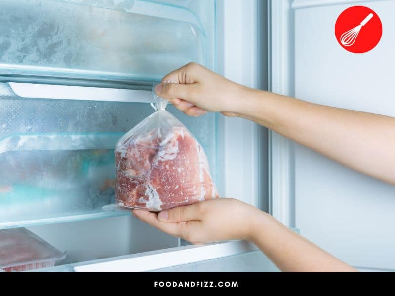 For longer storage, store the ground beef in the freezer.
