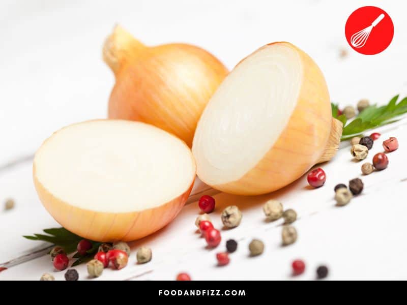 Onions contain compounds that help relieve nausea.