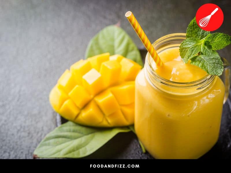Overripe mangoes can be made into smoothies.