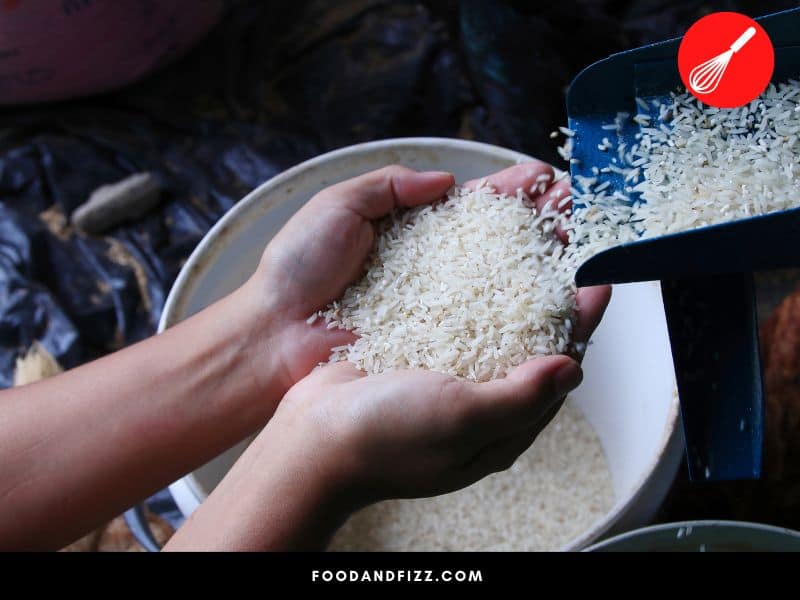 Polishing rice improves its texture and digestibility.