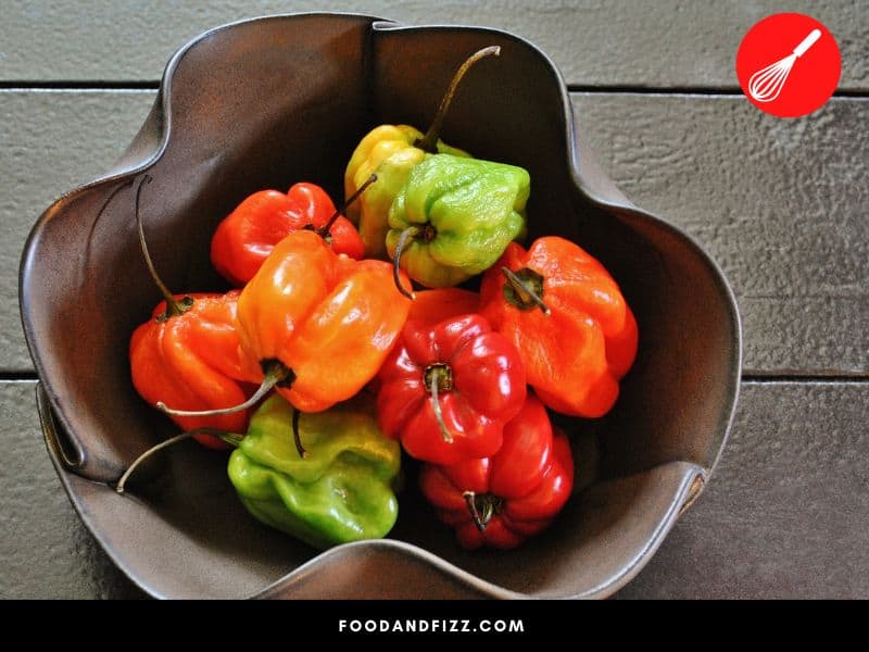 Scotch Bonnet Peppers are what give jerk chicken its signature heat.