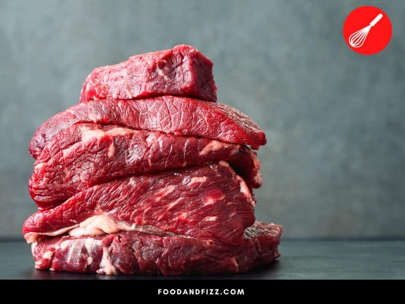 Whole cuts of beef are heavier than ground beef.