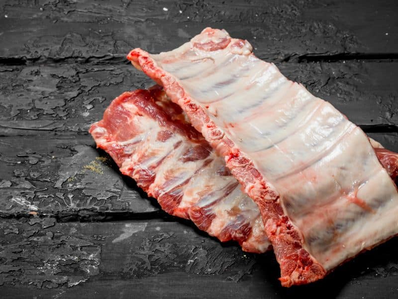 Beef back ribs are taken from the same area where prime rib and rib eye steaks are taken.