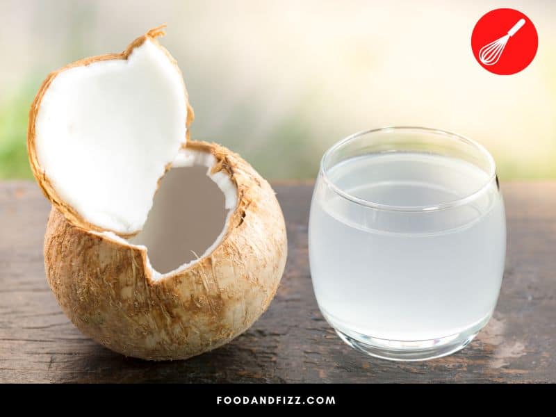Coconut water is very hydrating and rich in electrolytes.