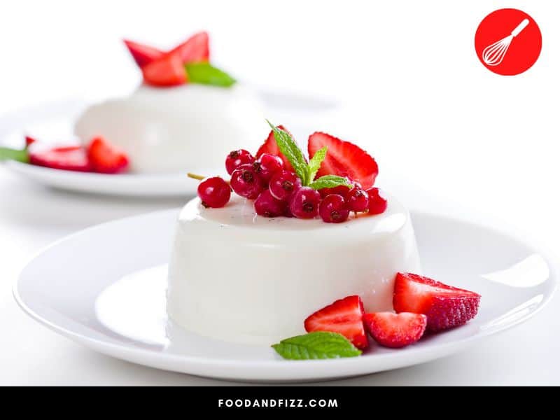 Panna cotta is a traditional Piedmontese dessert whose name means "cooked cream."