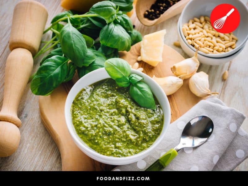 Pesto came from the Liguria region of Italy, home to the Genovese basil or sweet basil.