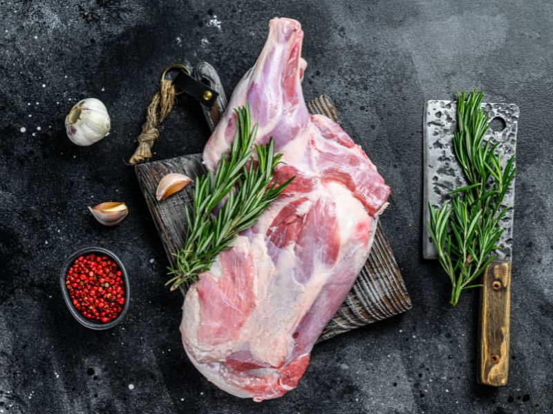 The thick layer of fat found on lamb shoulder makes it a beginner-friendly, smoker-friendly meat.