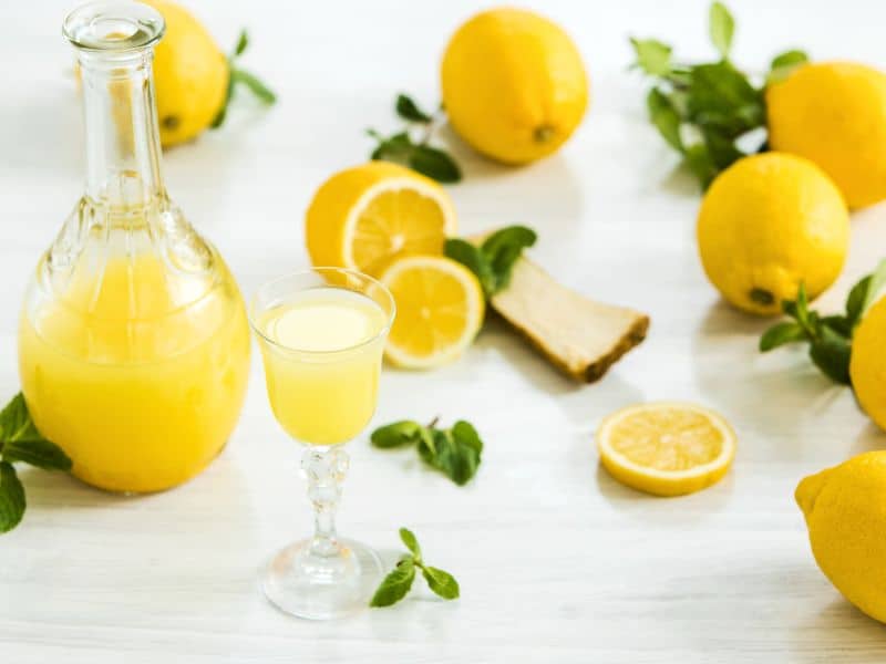 Limoncello is made by infusing lemon zest in alcohol.