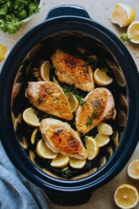 Simple Crockpot Lemon Garlic Chicken Breast Recipe 3